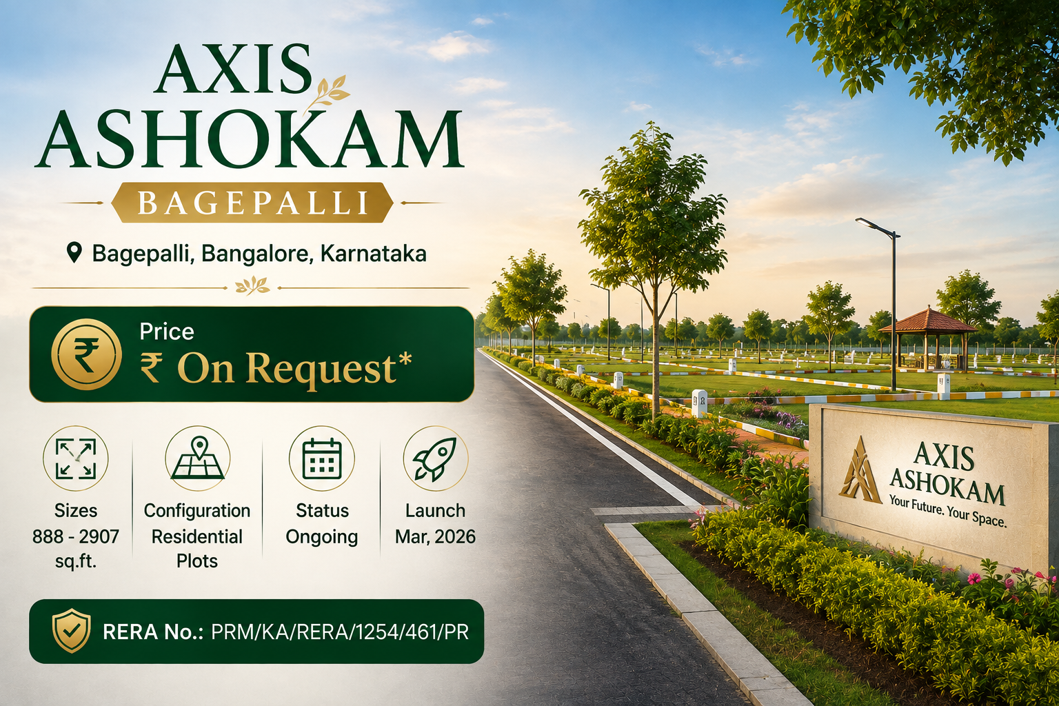Axis Ashokam Bagepalli - Premium Residential Plots Bangalore