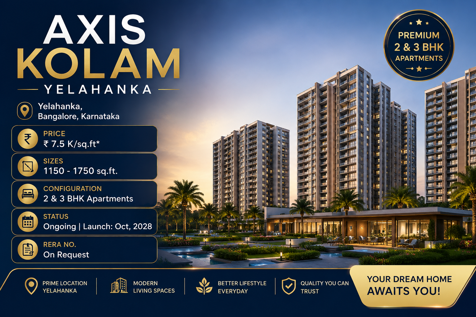 Axis Kolam Yelahanka - Premium Apartments Bangalore